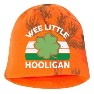 St Patricks Day Wee Little Hooligan Funny Kati - Camo Knit Beanie