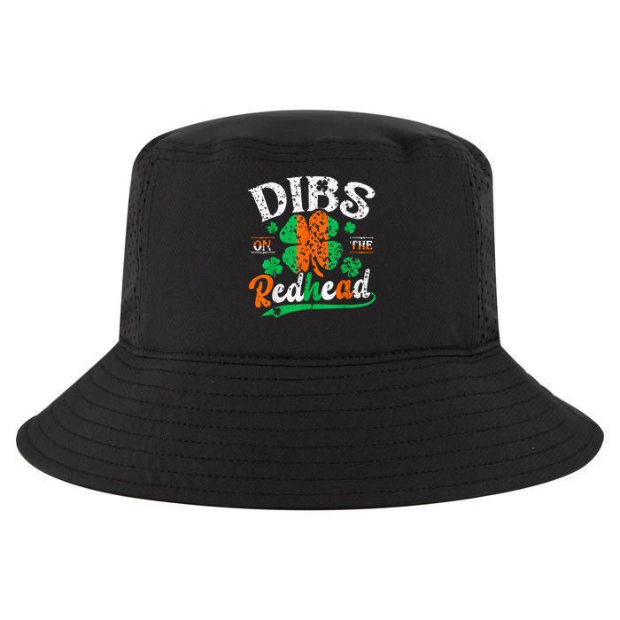 St Patrick'S Day Dibs On The Redhead Shamrock Cool Comfort Performance Bucket Hat