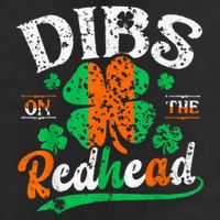 St Patrick'S Day Dibs On The Redhead Shamrock Cool Comfort Performance Bucket Hat