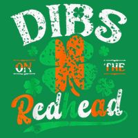 St Patrick'S Day Dibs On The Redhead Shamrock Button