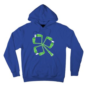 Saint Patricks Day Hockey Stick Shamrock St PatrickS Day Gift Hoodie