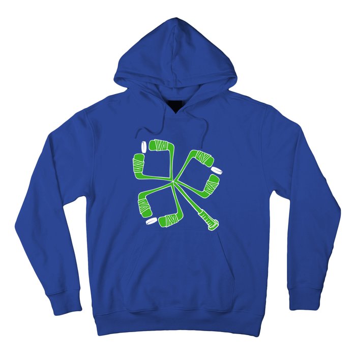 Saint Patricks Day Hockey Stick Shamrock St PatrickS Day Gift Hoodie