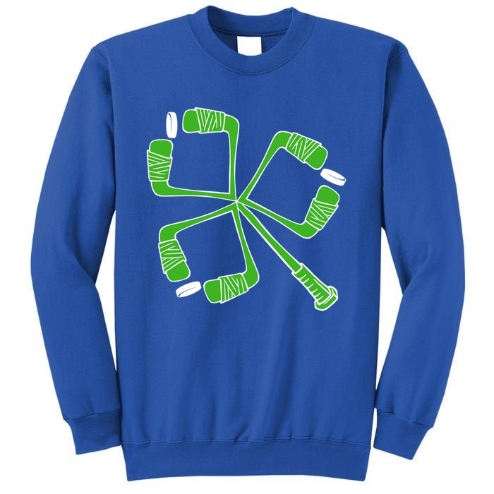 Saint Patricks Day Hockey Stick Shamrock St PatrickS Day Gift Sweatshirt