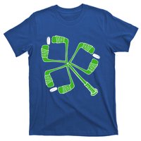 Saint Patricks Day Hockey Stick Shamrock St PatrickS Day Gift T-Shirt