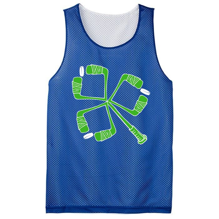 Saint Patricks Day Hockey Stick Shamrock St PatrickS Day Gift Mesh Reversible Basketball Jersey Tank