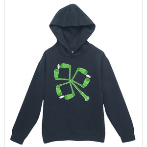 Saint Patricks Day Hockey Stick Shamrock St PatrickS Day Gift Urban Pullover Hoodie