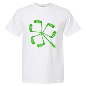 Saint Patricks Day Hockey Stick Shamrock St PatrickS Day Gift Garment-Dyed Heavyweight T-Shirt