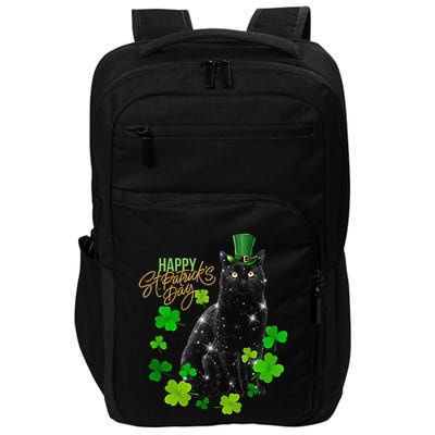 St Patrick's Day Irish Saint Patrick's Shamrock Sitting Cat2 Impact Tech Backpack