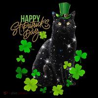 St Patrick's Day Irish Saint Patrick's Shamrock Sitting Cat2 Wool Snapback Cap