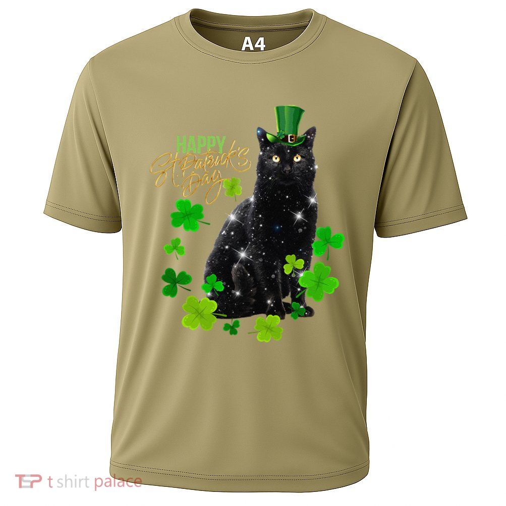 St Patrick's Day Irish Saint Patrick's Shamrock Sitting Cat2 Performance Shirt