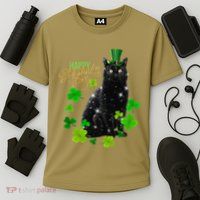 St Patrick's Day Irish Saint Patrick's Shamrock Sitting Cat2 Performance Shirt