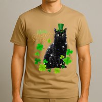 St Patrick's Day Irish Saint Patrick's Shamrock Sitting Cat2 T-Shirt
