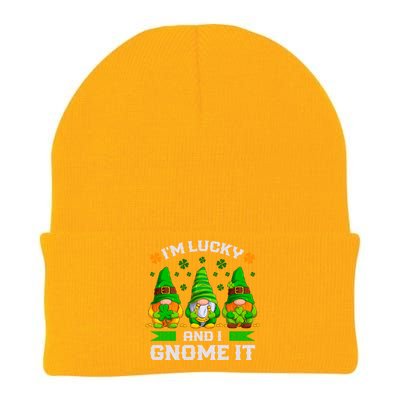 St Patrick's Day Irish Gnomes Funny Saying Gift Knit Cap Winter Beanie