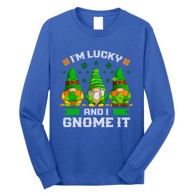 St Patrick's Day Irish Gnomes Funny Saying Gift Long Sleeve Shirt