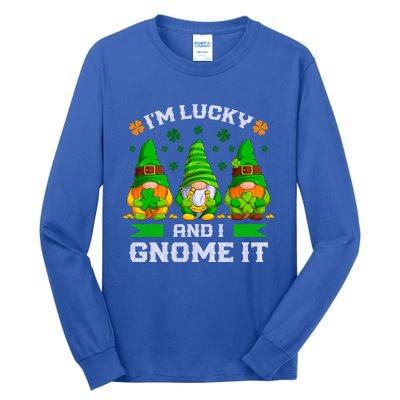 St Patrick's Day Irish Gnomes Funny Saying Gift Tall Long Sleeve T-Shirt