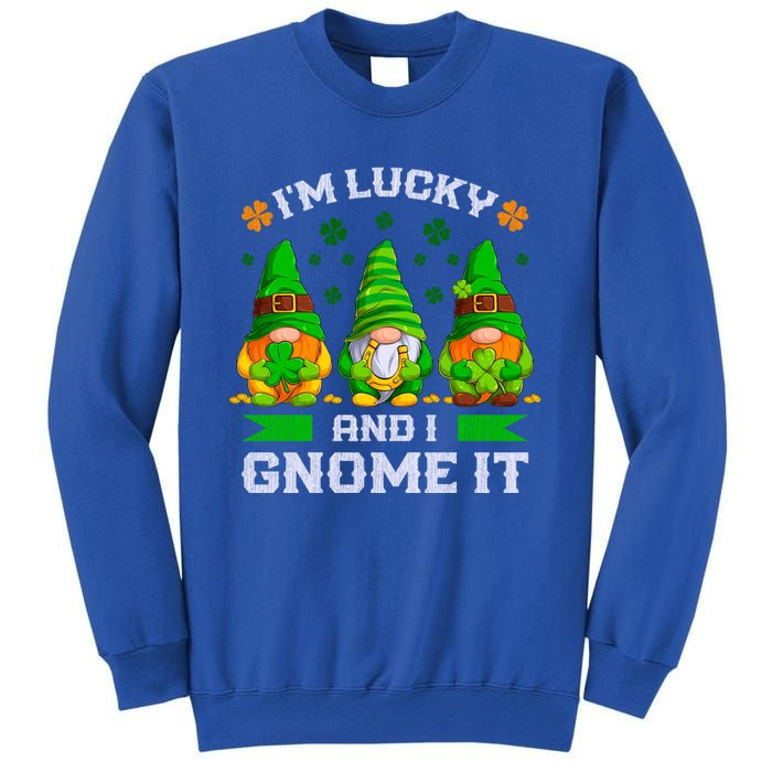 St Patrick's Day Irish Gnomes Funny Saying Gift Tall Sweatshirt