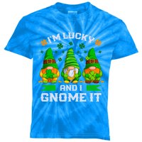 St Patrick's Day Irish Gnomes Funny Saying Gift Kids Tie-Dye T-Shirt