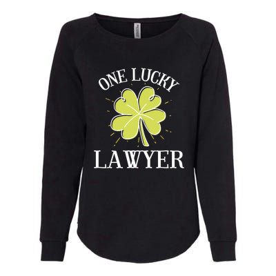 St Patricks Day Cute Gift Lucky Lawyer Gift Cool Gift Womens California Wash Sweatshirt