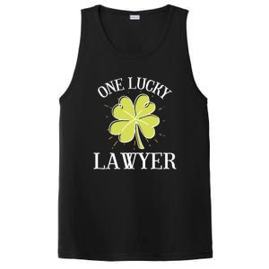 St Patricks Day Cute Gift Lucky Lawyer Gift Cool Gift PosiCharge Competitor Tank