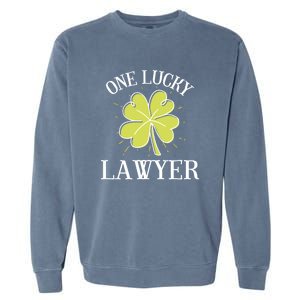 St Patricks Day Cute Gift Lucky Lawyer Gift Cool Gift Garment-Dyed Sweatshirt