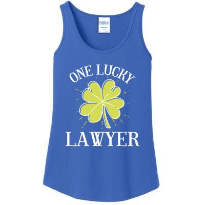 St Patricks Day Cute Gift Lucky Lawyer Gift Cool Gift Ladies Essential Tank