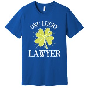 St Patricks Day Cute Gift Lucky Lawyer Gift Cool Gift Premium T-Shirt