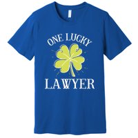 St Patricks Day Cute Gift Lucky Lawyer Gift Cool Gift Premium T-Shirt