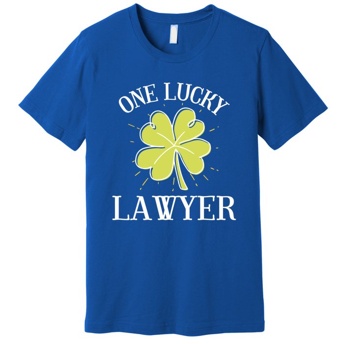 St Patricks Day Cute Gift Lucky Lawyer Gift Cool Gift Premium T-Shirt