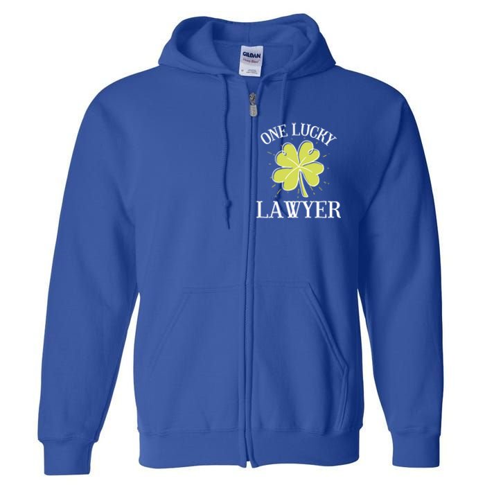 St Patricks Day Cute Gift Lucky Lawyer Gift Cool Gift Full Zip Hoodie