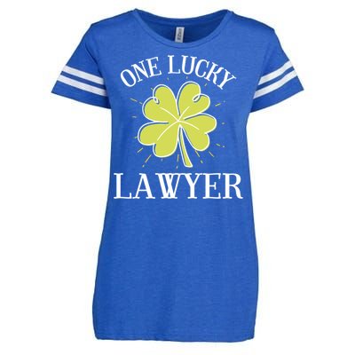 St Patricks Day Cute Gift Lucky Lawyer Gift Cool Gift Enza Ladies Jersey Football T-Shirt