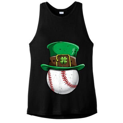 St Patricks Day, Baseball St Patricks Day Ladies PosiCharge Tri-Blend Wicking Tank