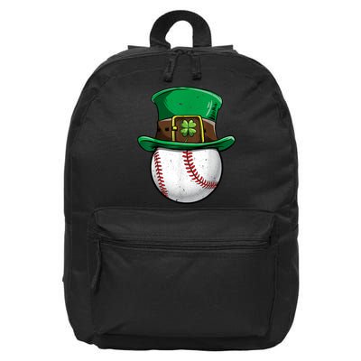 St Patricks Day, Baseball St Patricks Day 16 in Basic Backpack