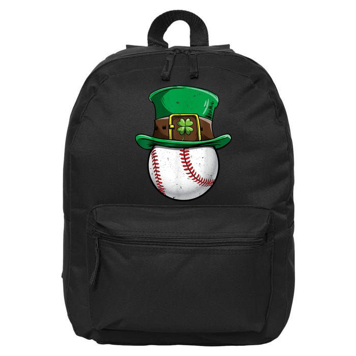 St Patricks Day, Baseball St Patricks Day 16 in Basic Backpack
