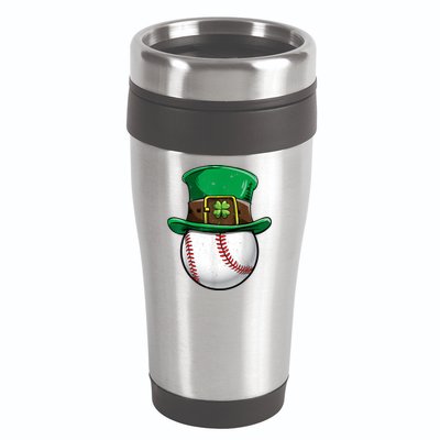 St Patricks Day, Baseball St Patricks Day 16oz Travel Tumbler