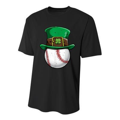 St Patricks Day, Baseball St Patricks Day Youth Performance Sprint T-Shirt