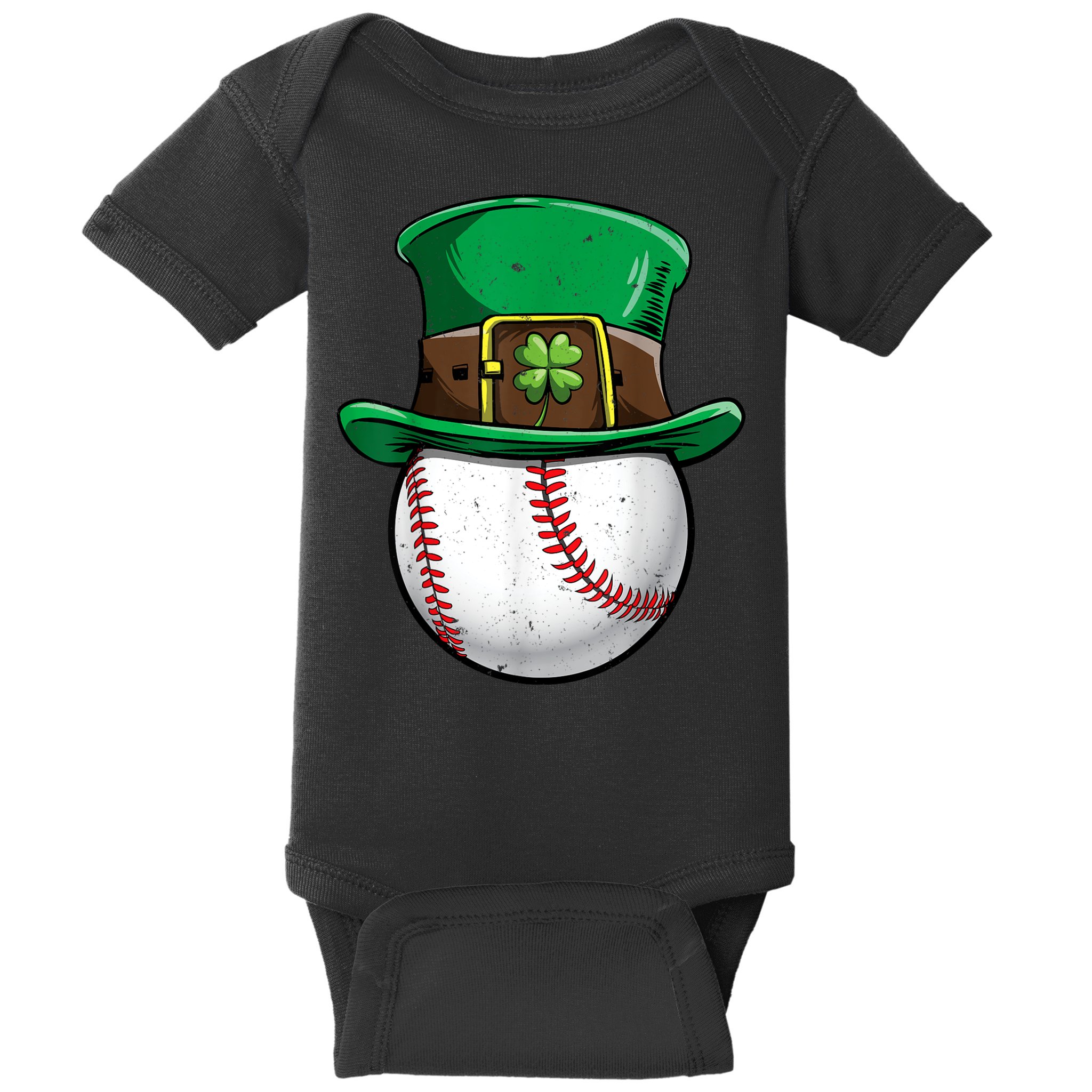 St Patricks Day, Baseball St Patricks Day Baby Bodysuit