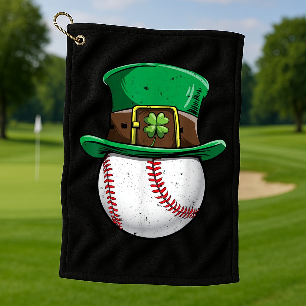 St Patricks Day, Baseball St Patricks Day Golf Towel