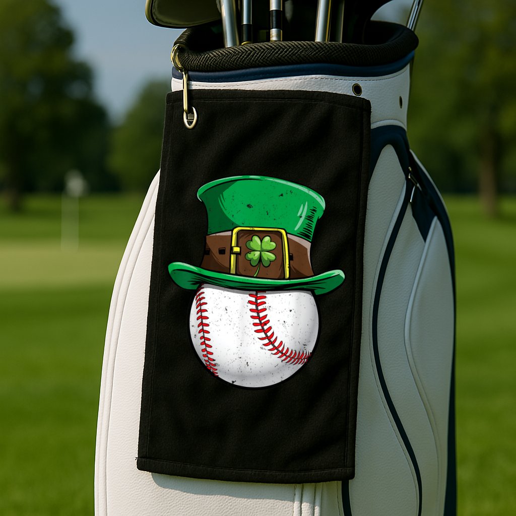 St Patricks Day, Baseball St Patricks Day Golf Towel