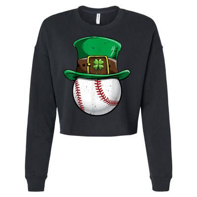 St Patricks Day, Baseball St Patricks Day Cropped Pullover Crew