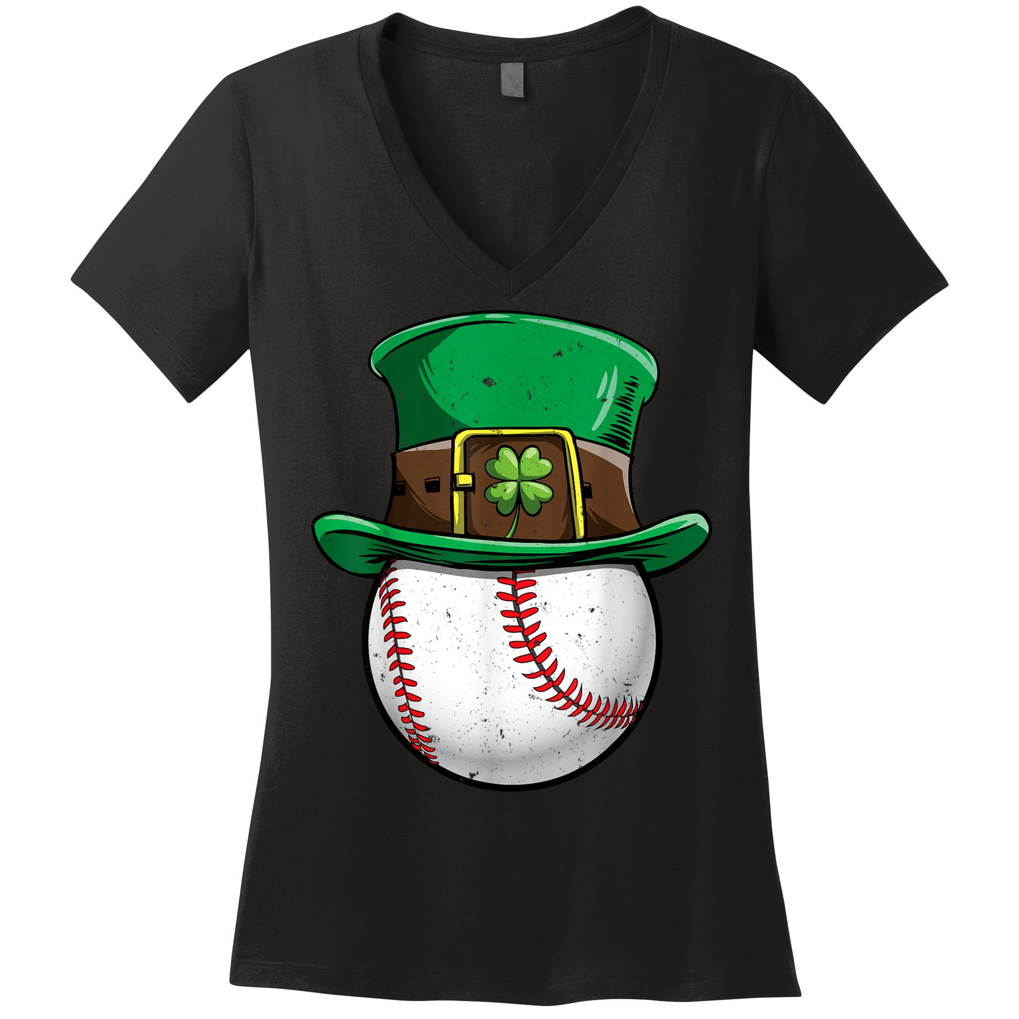 St Patricks Day, Baseball St Patricks Day Women's V-Neck T-Shirt
