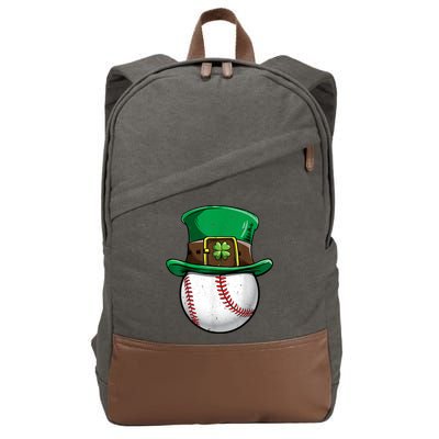 St Patricks Day, Baseball St Patricks Day Cotton Canvas Backpack
