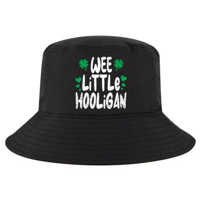 St Patricks Day Boy Girl Toddlers Wee Little Hooligan Cool Comfort Performance Bucket Hat