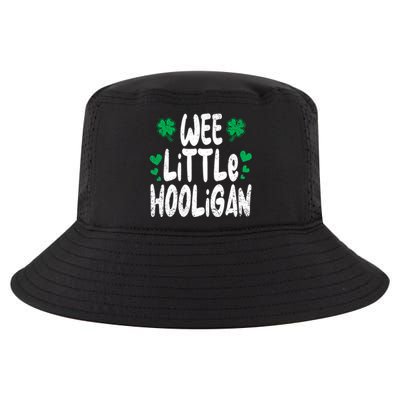 St Patricks Day Boy Girl Toddlers Wee Little Hooligan Cool Comfort Performance Bucket Hat