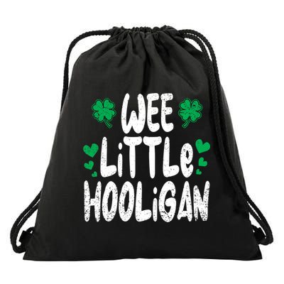 St Patricks Day Boy Girl Toddlers Wee Little Hooligan Drawstring Bag