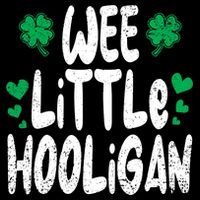 St Patricks Day Boy Girl Toddlers Wee Little Hooligan 16 in Basic Backpack