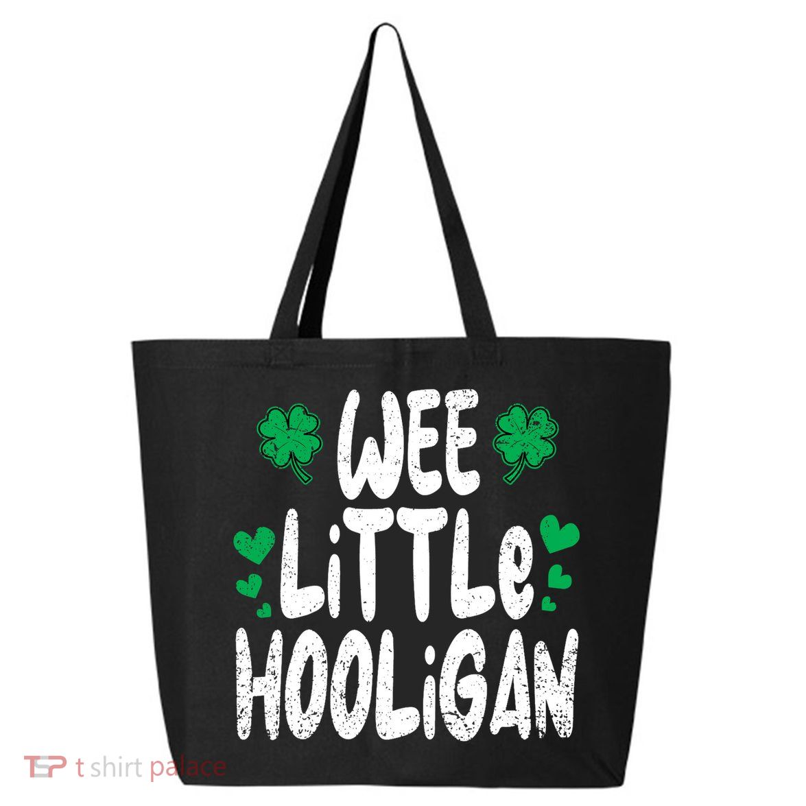 St Patricks Day Boy Girl Toddlers Wee Little Hooligan 25L Jumbo Tote