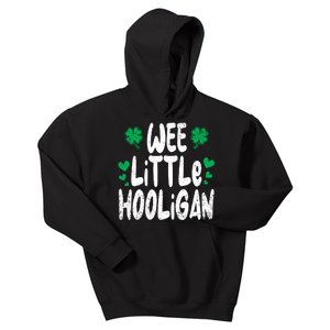 St Patricks Day Boy Girl Toddlers Wee Little Hooligan Kids Hoodie