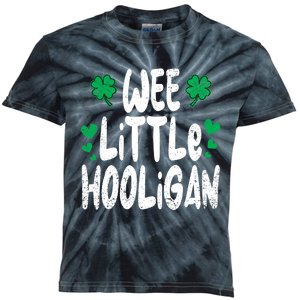 St Patricks Day Boy Girl Toddlers Wee Little Hooligan Kids Tie-Dye T-Shirt