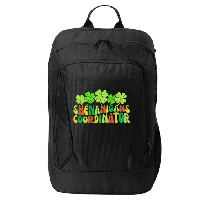 St Patrick's Day Shenanigan Coordinator Irish Clovers Groovy City Backpack