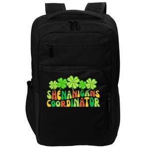 St Patrick's Day Shenanigan Coordinator Irish Clovers Groovy Impact Tech Backpack